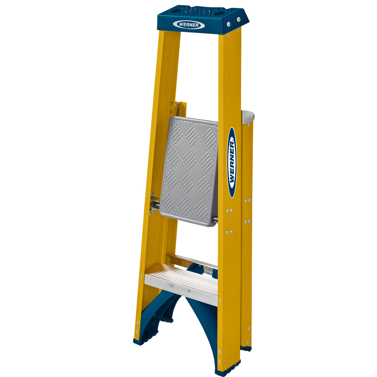 Werner Fibreglass Platform Stepladder 2 Tread