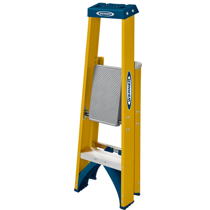 Werner Fibreglass Platform Stepladder 2 Tread