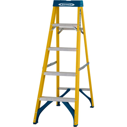 Werner Fibreglass Stepladder 5 Tread