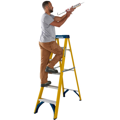Werner Fibreglass Stepladder 6 Tread