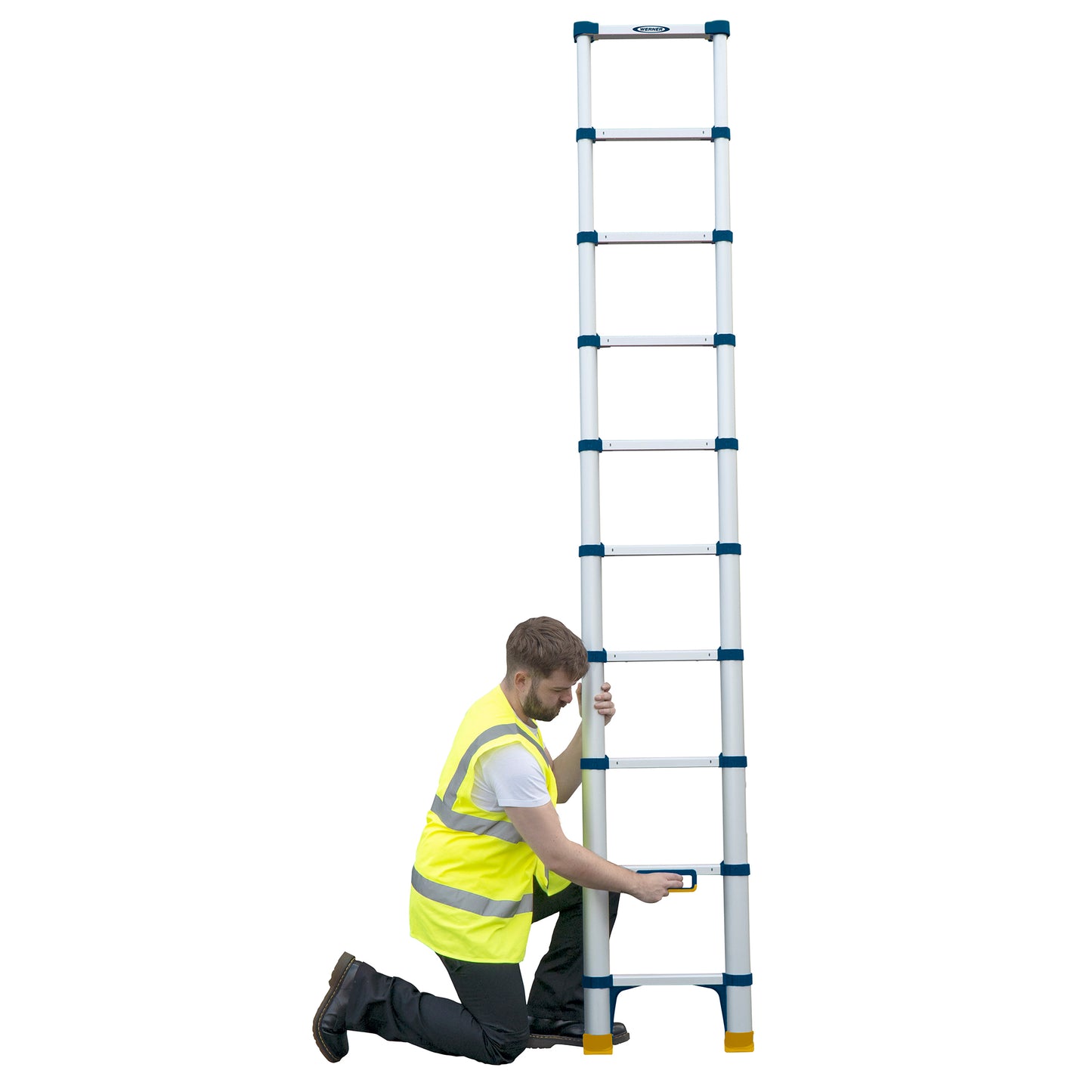 Werner Soft Close Telescopic Extension Ladder - 2.9m